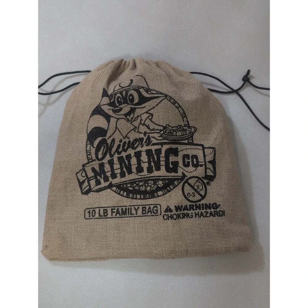 Oliver Mining Co Rock Hounding Bag Burlap 8.5 X 6.5